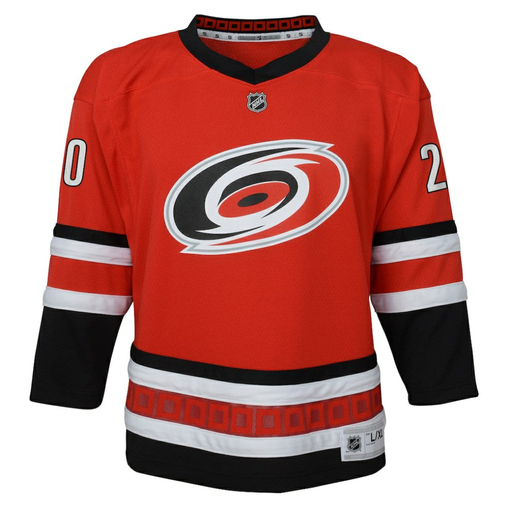 Sebastian Aho Carolina Hurricanes Outerstuff Youth Alternate Replica Jersey - Red - NHL