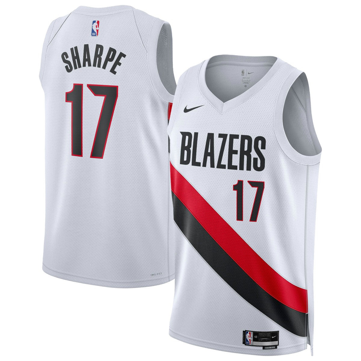 Shaedon Sharpe Portland Trail Blazers Unisex Swingman Player Jersey Association Edition White - NBA