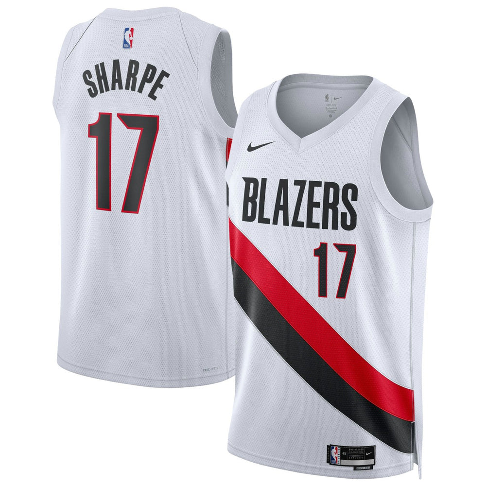 Shaedon Sharpe Portland Trail Blazers Unisex Swingman Player Jersey Association Edition White - NBA