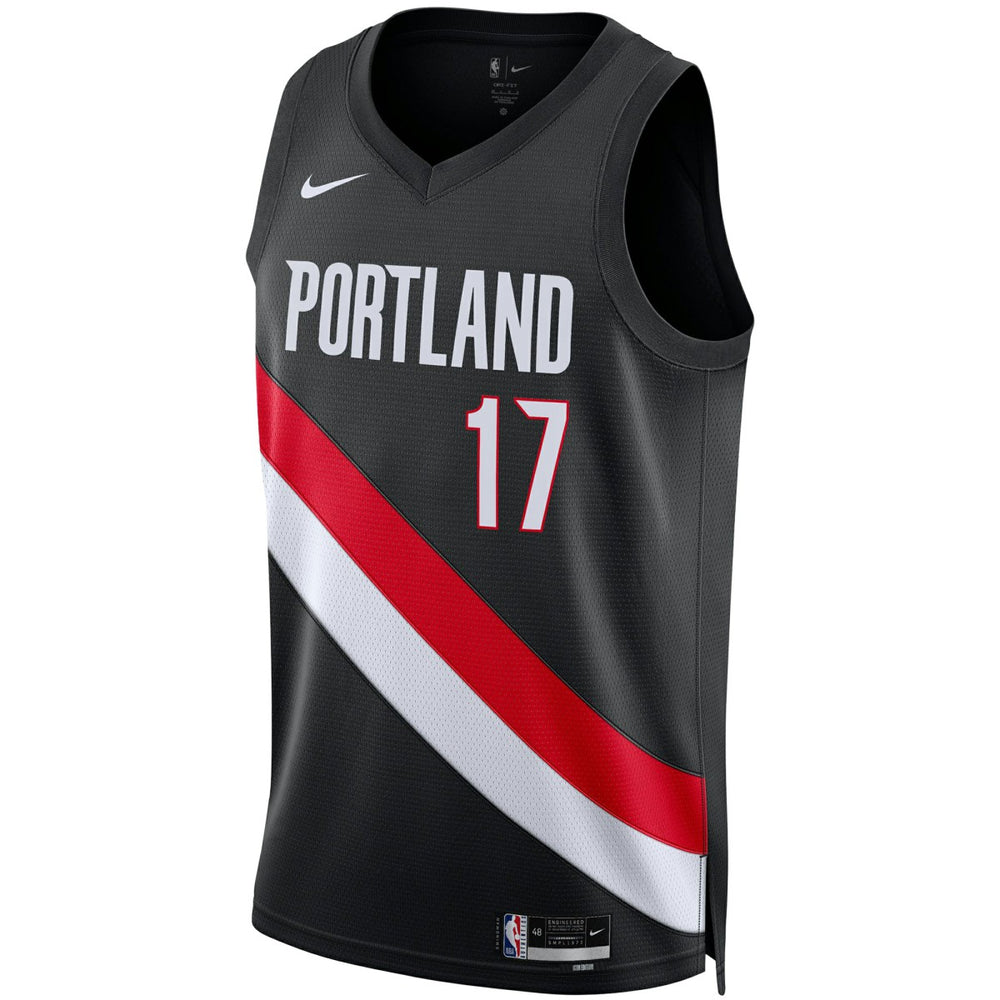 Shaedon Sharpe Portland Trail Blazers Unisex Swingman Jersey Icon Edition Black - NBA