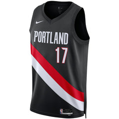 Shaedon Sharpe Portland Trail Blazers Unisex Swingman Jersey Icon Edition Black - NBA