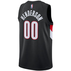 Scoot Henderson Portland Trail Blazers Unisex Swingman Jersey Icon Edition Black - NBA