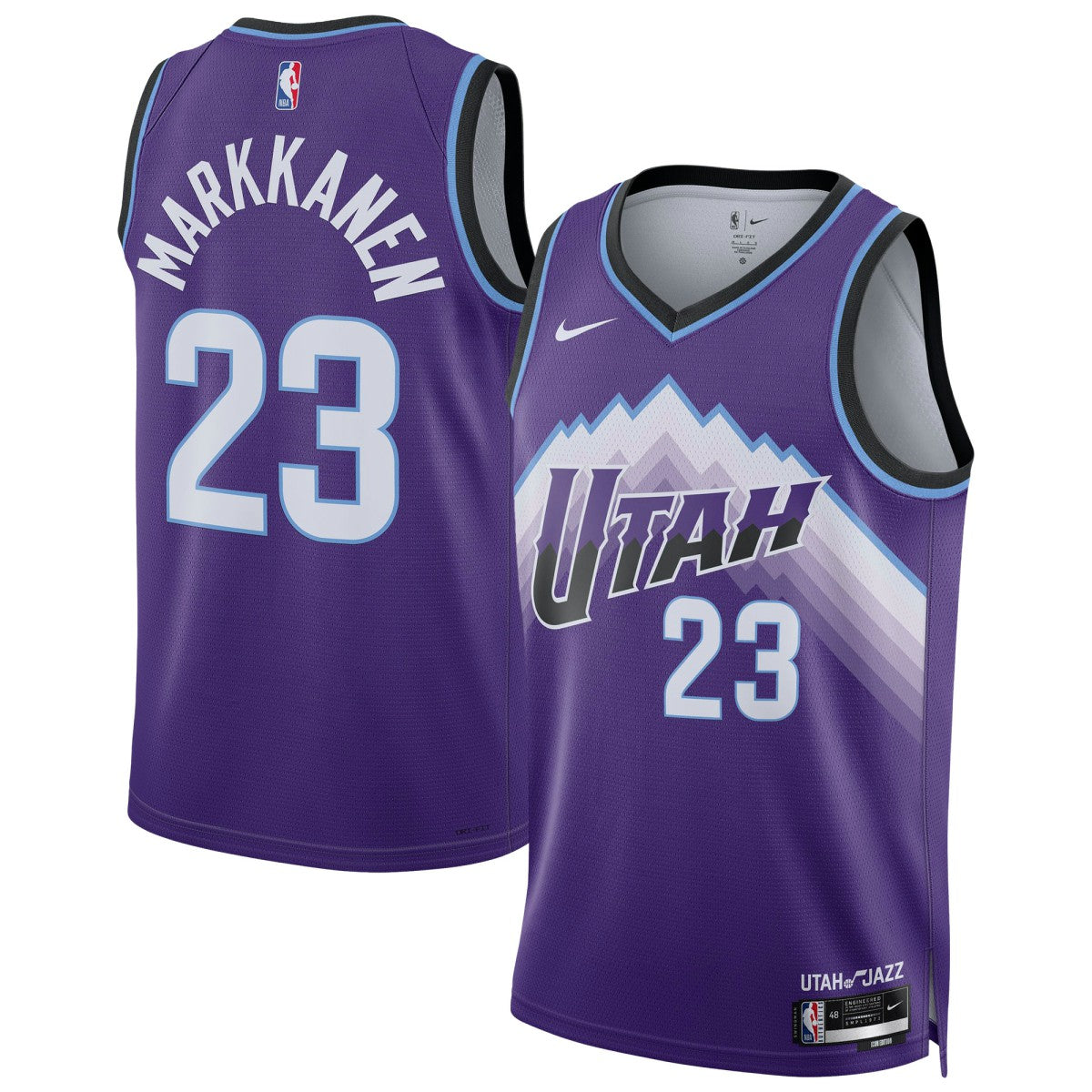 Lauri Markkanen Utah Jazz Unisex Swingman Jersey Icon Edition Purple - NBA