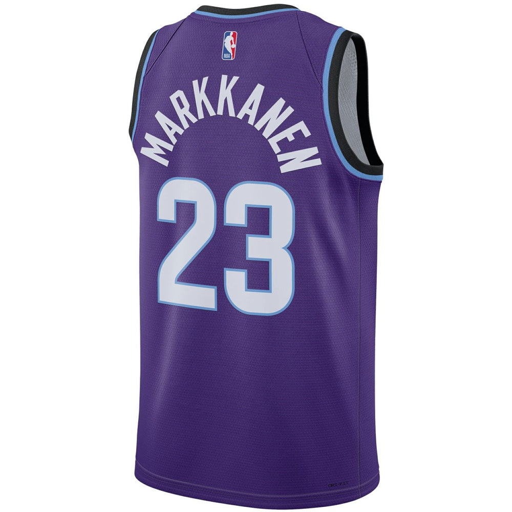 Lauri Markkanen Utah Jazz Unisex Swingman Jersey Icon Edition Purple - NBA