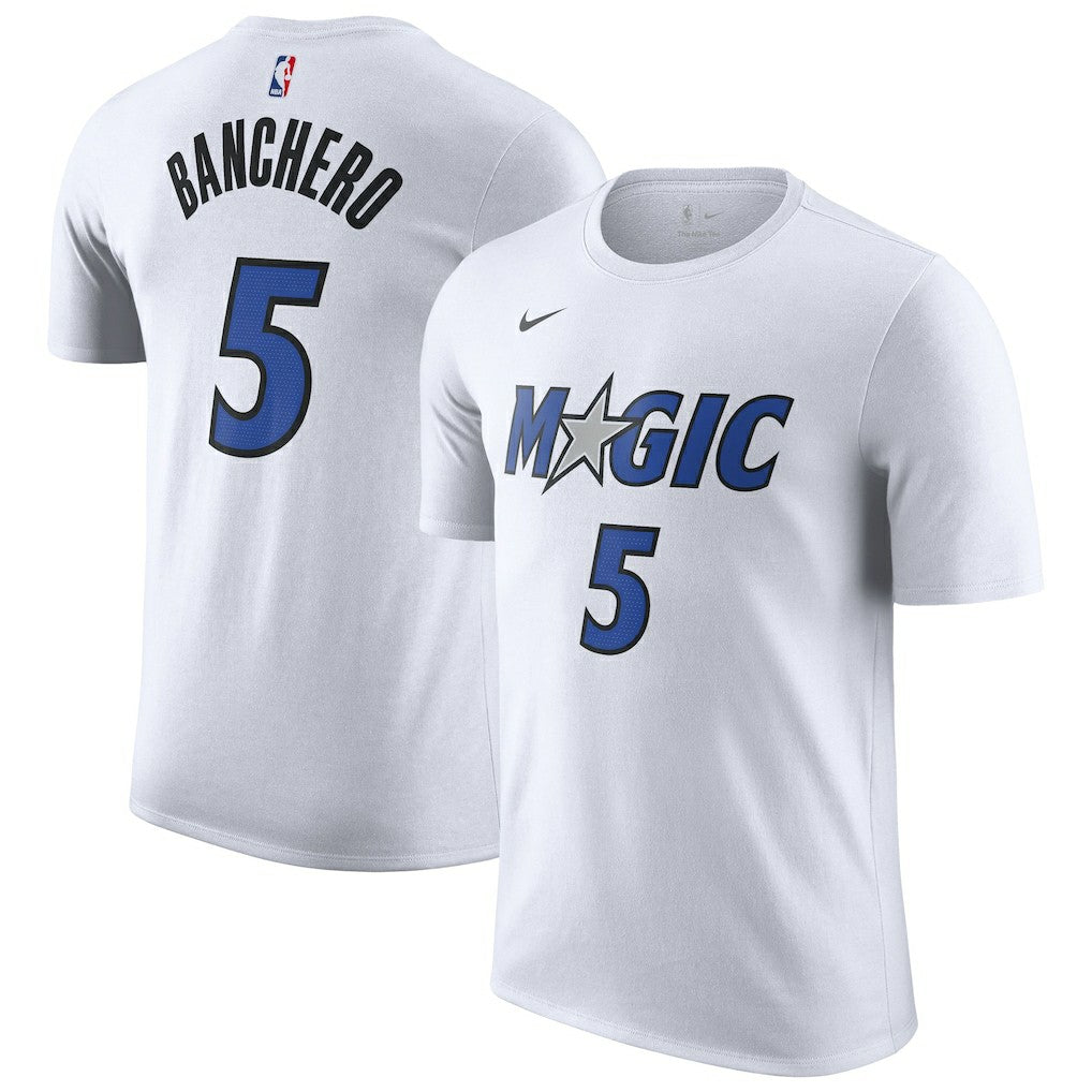 Paolo Banchero Orlando Magic Association Edition Name & Number T-Shirt White - NBA
