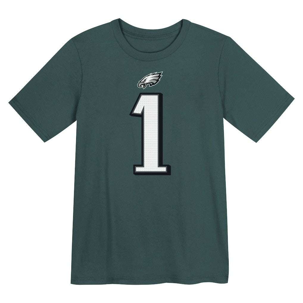 Jalen Hurts Philadelphia Eagles Preschool Player Name & Number T-Shirt Midnight Green | Nike for Sale