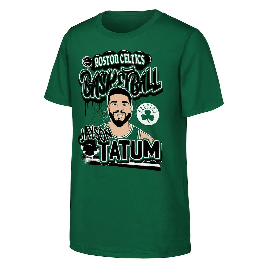 Jayson Tatum Boston Celtics Outerstuff Youth Baller T-Shirt Kelly Green - NBA