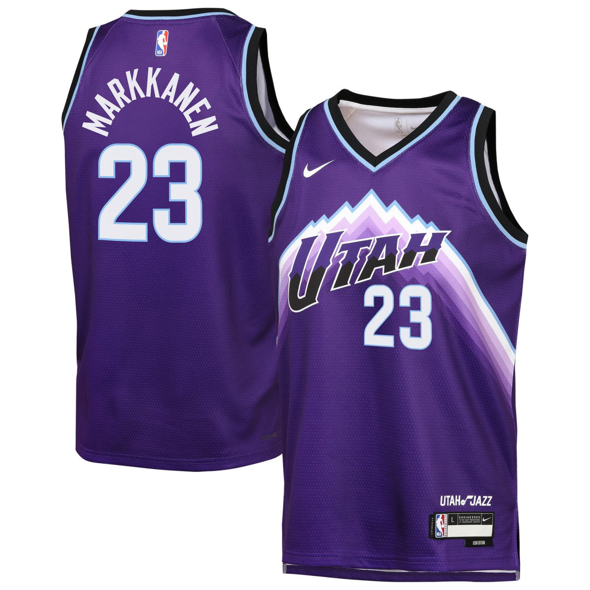Lauri Markkanen Utah Jazz Youth Icon Edition Swingman Jersey Purple - NBA