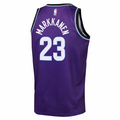Lauri Markkanen Utah Jazz Youth Icon Edition Swingman Jersey Purple - NBA