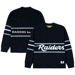 Las Vegas Raiders GOLF WANG Jacquard Pullover Sweater Black | NFL