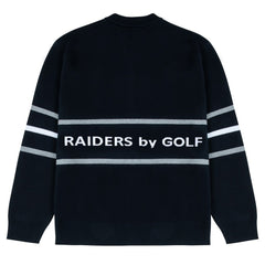 Las Vegas Raiders GOLF WANG Jacquard Pullover Sweater Black | NFL