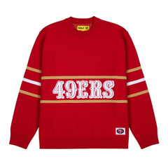 San Francisco 49ers GOLF WANG Jacquard Pullover Sweater Scarlet | NFL