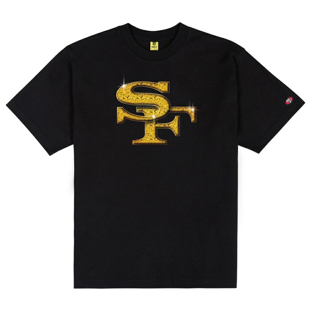 San Francisco 49ers GOLF WANG Cutout T-Shirt Black | NFL