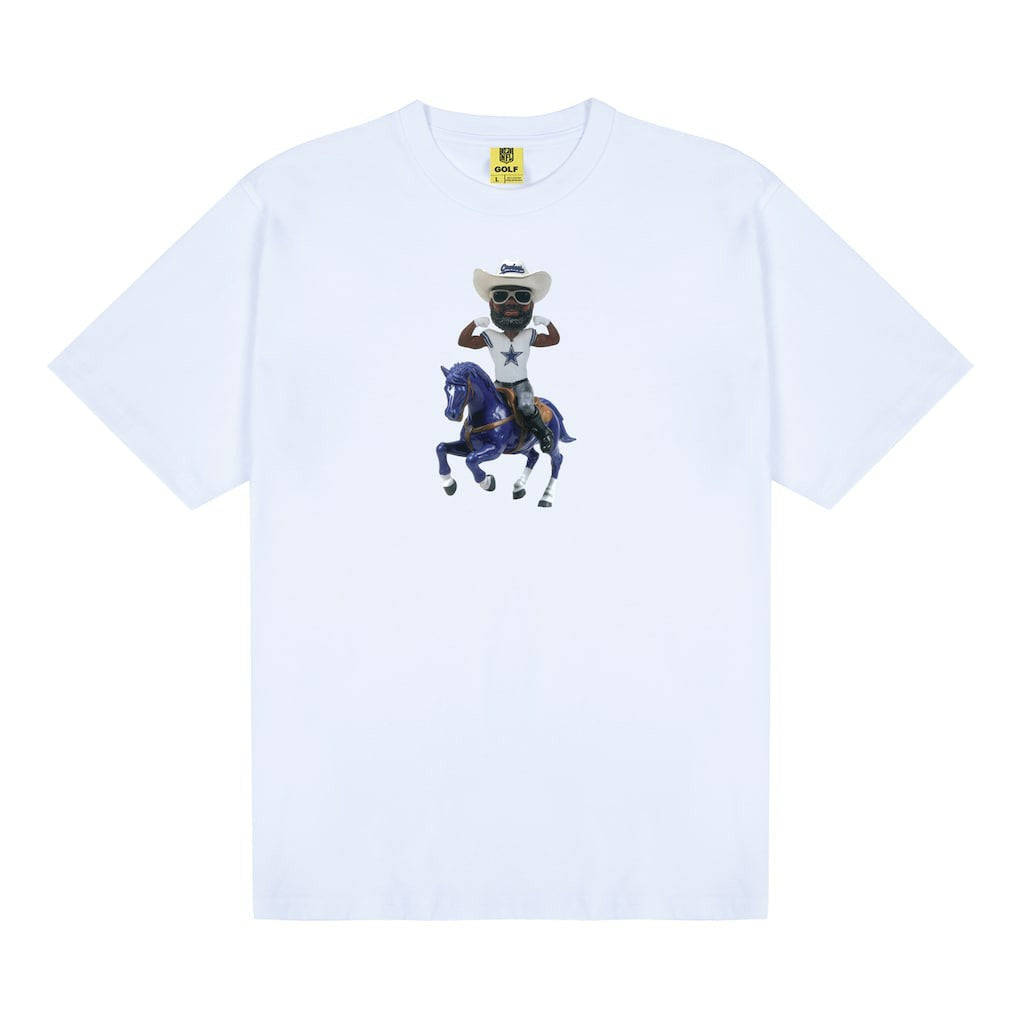 Dallas Cowboys GOLF WANG Bobblehead T-Shirt White | NFL