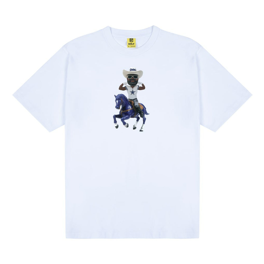 Dallas Cowboys GOLF WANG Bobblehead T-Shirt White | NFL