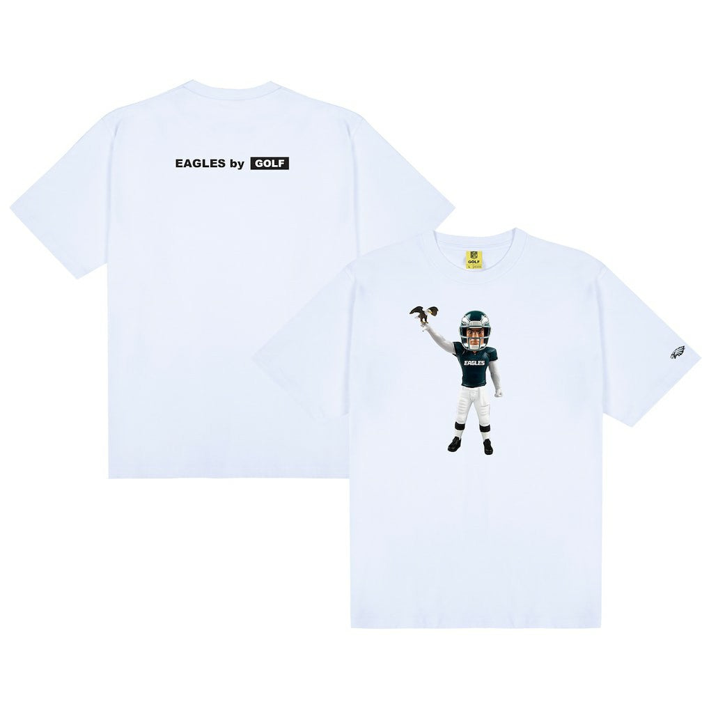 Philadelphia Eagles GOLF WANG Bobblehead T-Shirt White | NFL