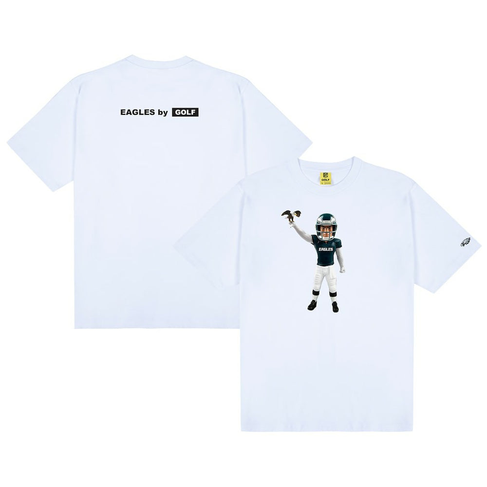 Philadelphia Eagles GOLF WANG Bobblehead T-Shirt White | NFL