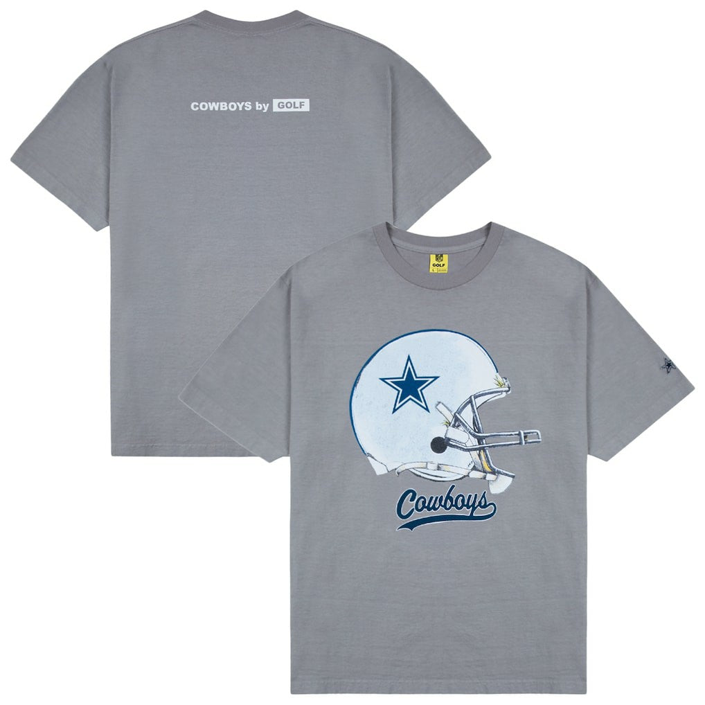 Dallas Cowboys GOLF WANG Helmet T-Shirt Silver | NFL