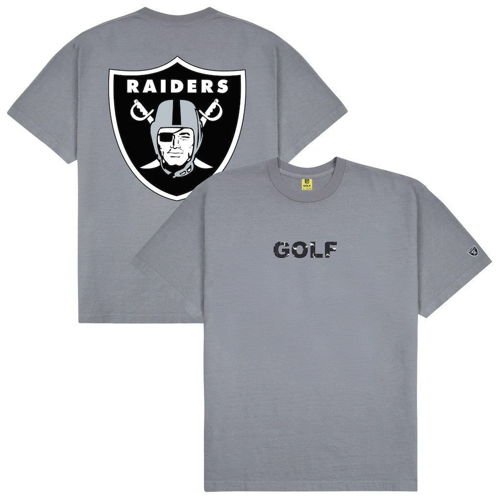 Las Vegas Raiders GOLF WANG Motto T-Shirt Silver | NFL