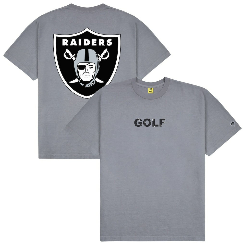 Las Vegas Raiders GOLF WANG Motto T-Shirt Silver | NFL