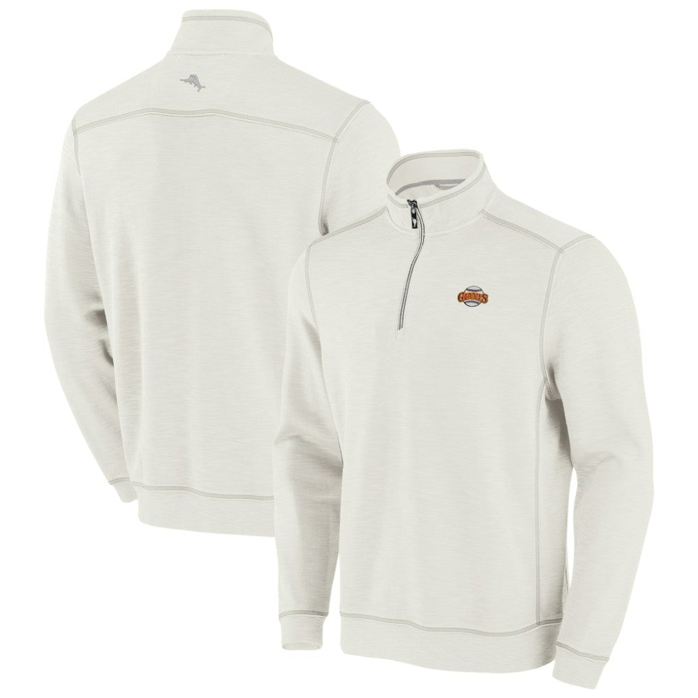 San Francisco Giants Tommy Bahama Sport Tobago Bay Tri-Blend Half-Zip Sweatshirt - MLB