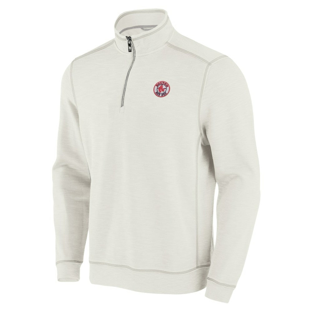 Boston Red Sox Tommy Bahama Sport Tobago Bay Tri-Blend Half-Zip Sweatshirt - MLB