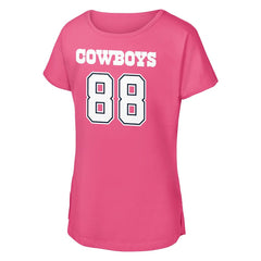 CeeDee Lamb Dallas Cowboys Girls Youth Player Name & Number T-Shirt Pink | NFL