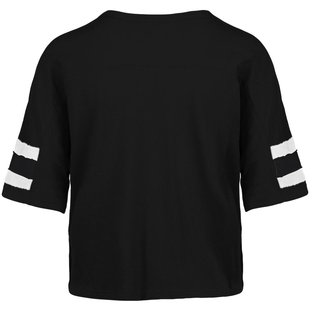 Miami Dolphins '47 Women's Premier Scout Cropped V-Neck T-Shirt Black | 47 brand