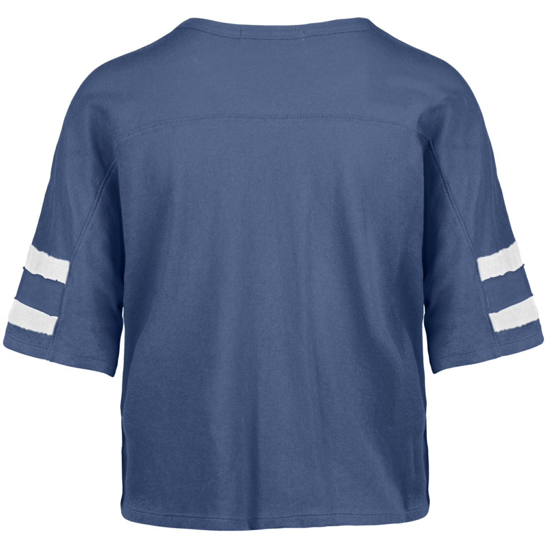 Detroit Lions '47 Women's Premier Scout Cropped V-Neck T-Shirt Blue | 47 brand