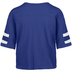 Indianapolis Colts '47 Women's Premier Scout Cropped V-Neck T-Shirt Royal | 47 brand