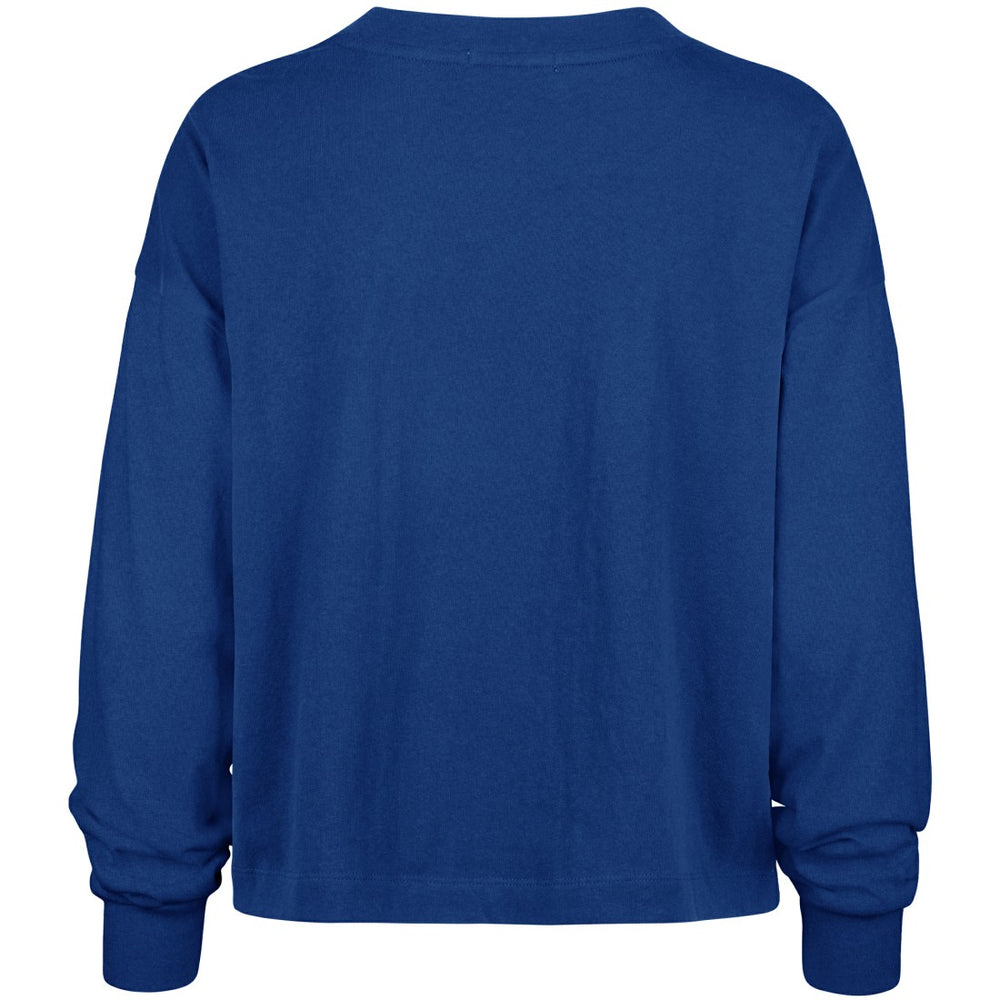 New York Giants '47 Women's Muse Sydney Long Sleeve Cropped T-Shirt Royal | 47 brand