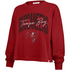 Tampa Bay Buccaneers '47 Women's Muse Sydney Long Sleeve Cropped T-Shirt Red | 47 brand