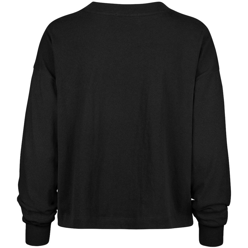 Cincinnati Bengals '47 Women's Muse Sydney Long Sleeve Cropped T-Shirt Black | 47 brand