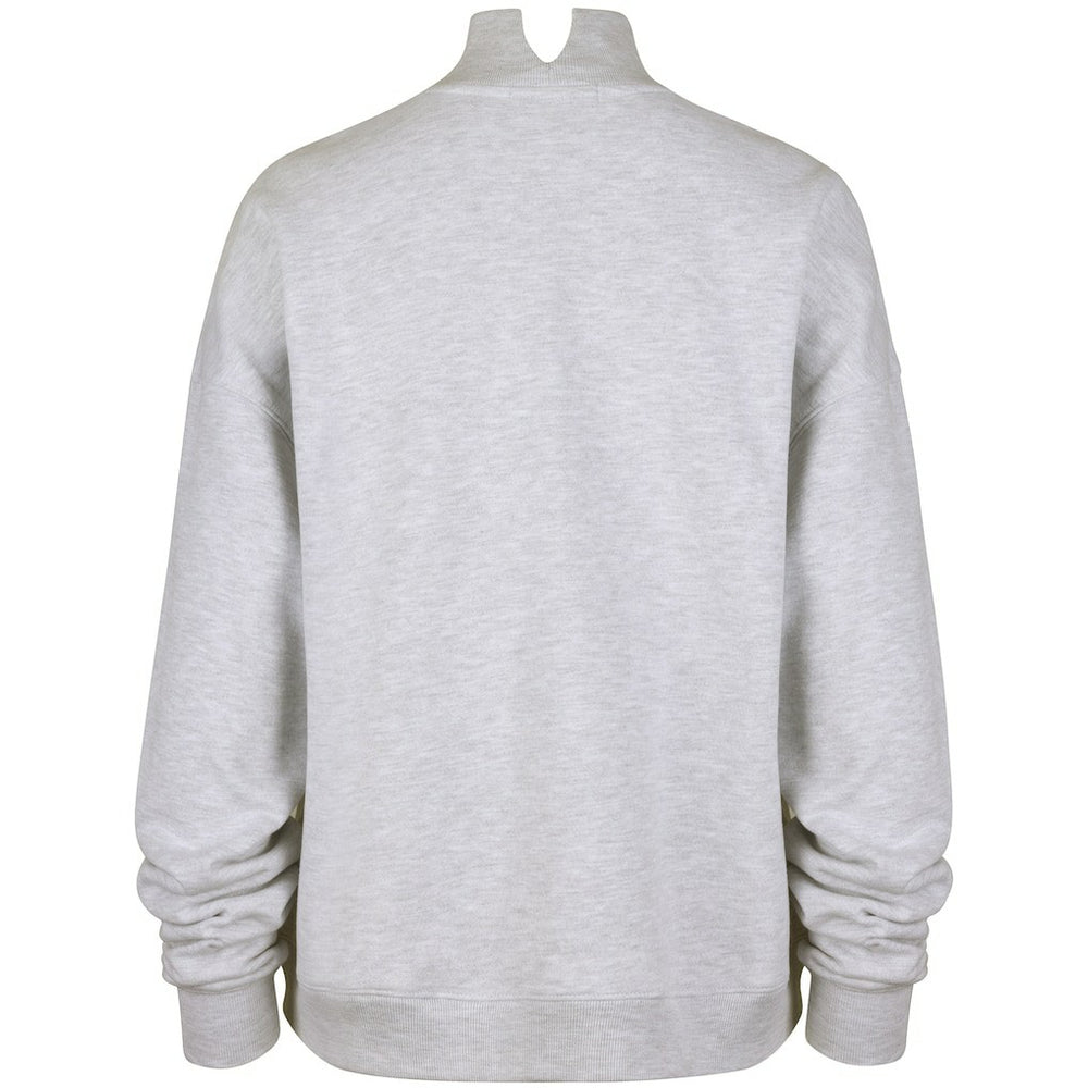 Cleveland Browns '47 Women's Vantage Mock Neck Pullover Sweatshirt Heather Gray | 47 brand