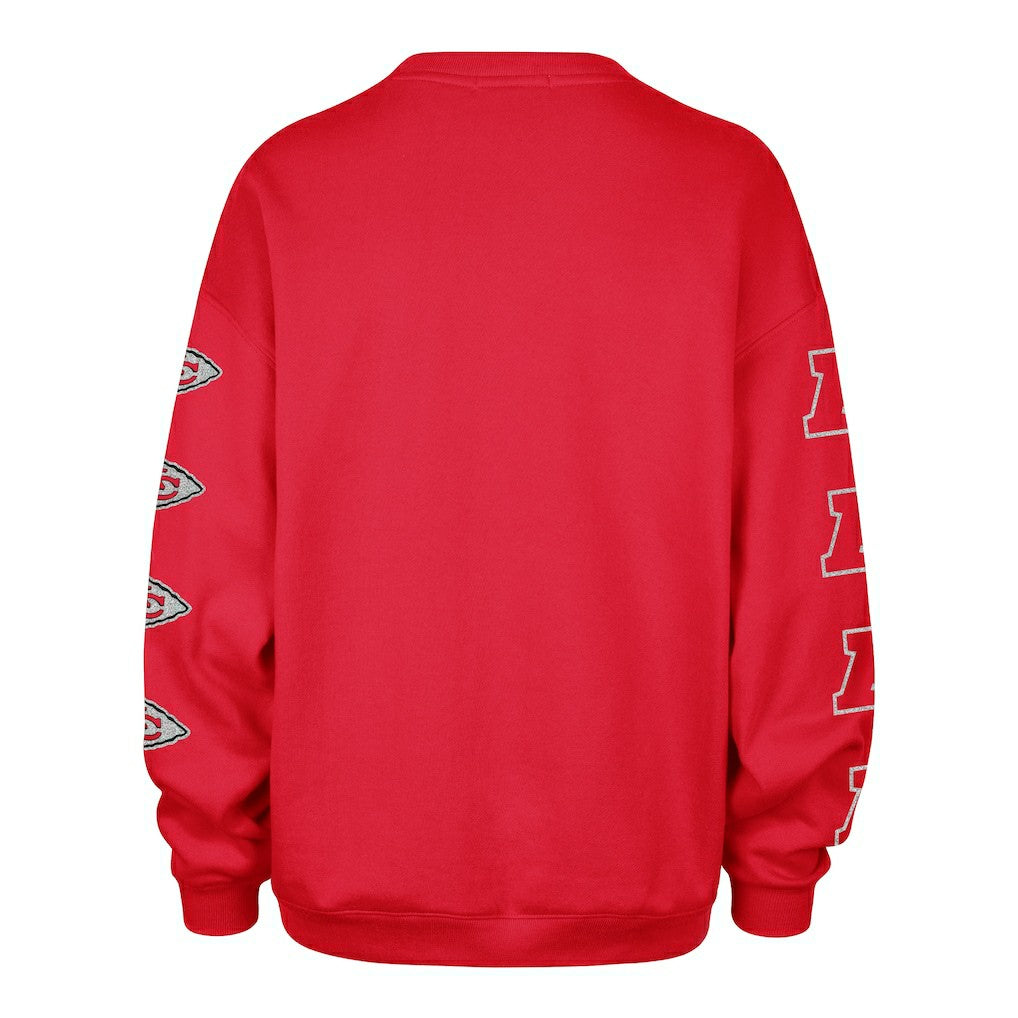 Kansas City Chiefs '47 Women's Go Big Oversized Pullover Sweatshirt Red | 47 brand