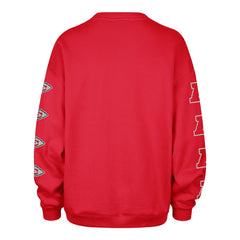 Kansas City Chiefs '47 Women's Go Big Oversized Pullover Sweatshirt Red | 47 brand