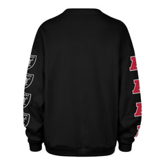 Las Vegas Raiders '47 Women's Go Big Oversized Pullover Sweatshirt Black | 47 brand