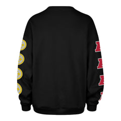 Pittsburgh Steelers '47 Women's Go Big Oversized Pullover Sweatshirt Black | 47 brand