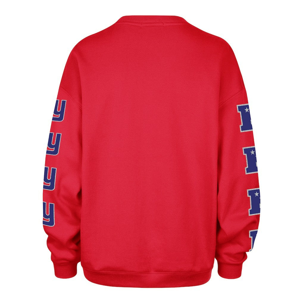 New York Giants '47 Women's Go Big Oversized Pullover Sweatshirt Red | 47 brand