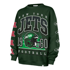 New York Jets '47 Women's Go Big Oversized Pullover Sweatshirt Green | 47 brand