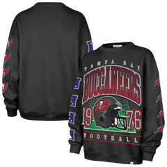Tampa Bay Buccaneers '47 Women's Go Big Oversized Pullover Sweatshirt Charcoal | 47 brand