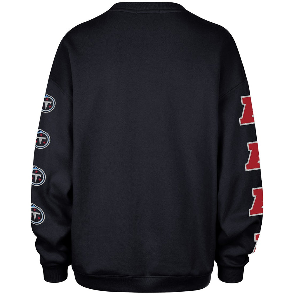 Tennessee Titans '47 Women's Go Big Oversized Pullover Sweatshirt Navy | 47 brand