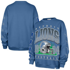 Detroit Lions '47 Women's Go Big Oversized Pullover Sweatshirt Blue | 47 brand