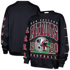 New England Patriots '47 Women's Go Big Oversized Pullover Sweatshirt Navy | 47 brand