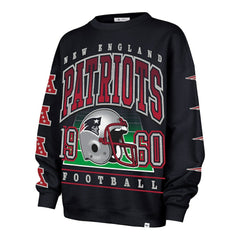 New England Patriots '47 Women's Go Big Oversized Pullover Sweatshirt Navy | 47 brand
