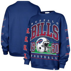 Buffalo Bills '47 Women's Go Big Oversized Pullover Sweatshirt Royal | 47 brand
