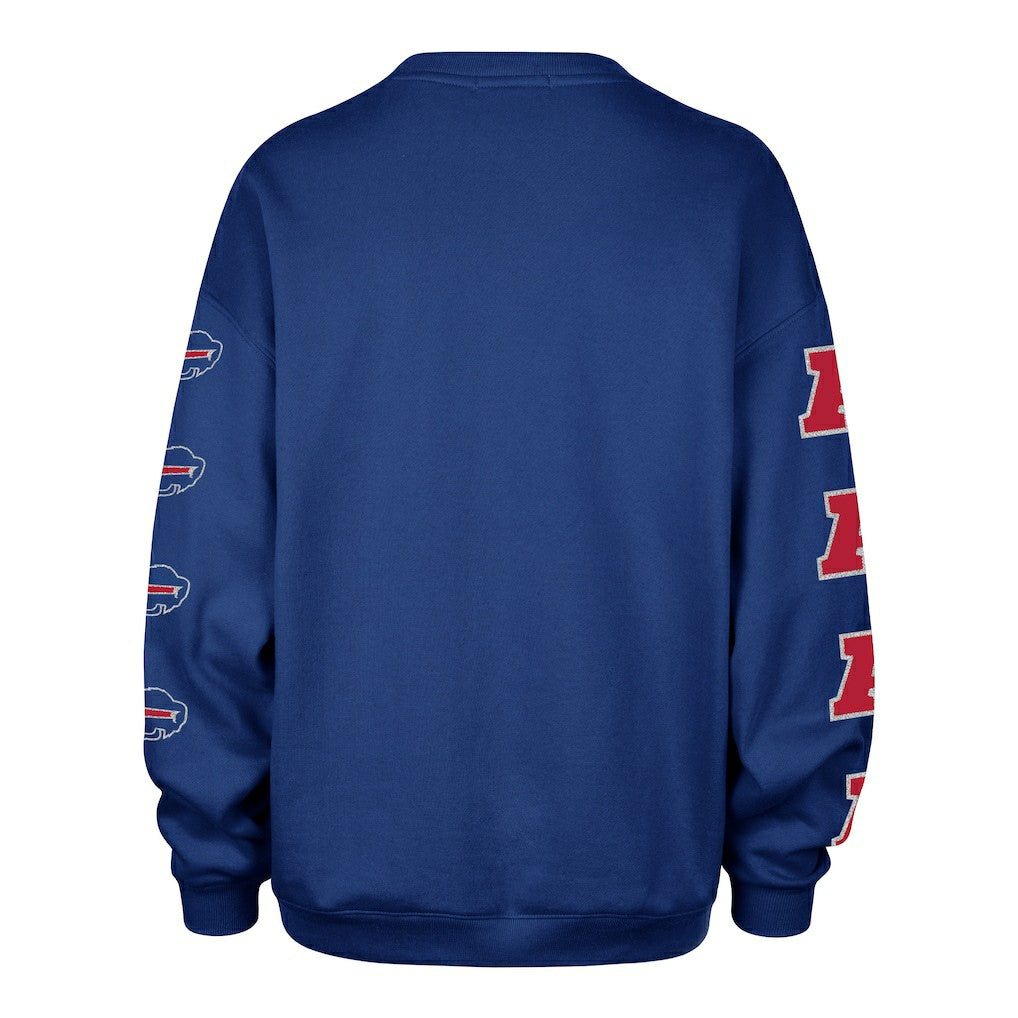 Buffalo Bills '47 Women's Go Big Oversized Pullover Sweatshirt Royal | 47 brand