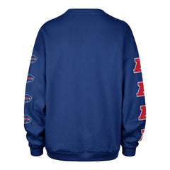 Buffalo Bills '47 Women's Go Big Oversized Pullover Sweatshirt Royal | 47 brand