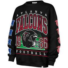 Atlanta Falcons '47 Women's Go Big Oversized Pullover Sweatshirt Black | 47 brand