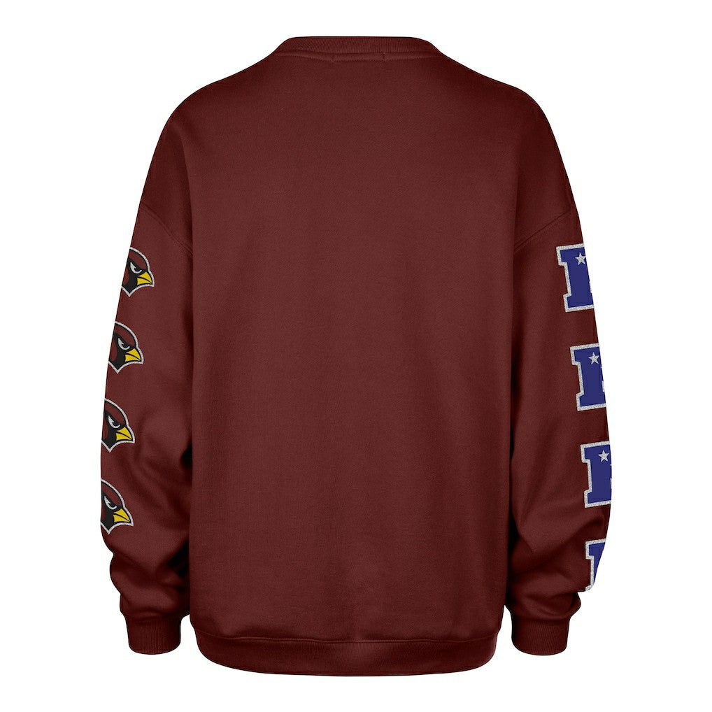 Arizona Cardinals '47 Women's Go Big Oversized Pullover Sweatshirt Cardinal | 47 brand